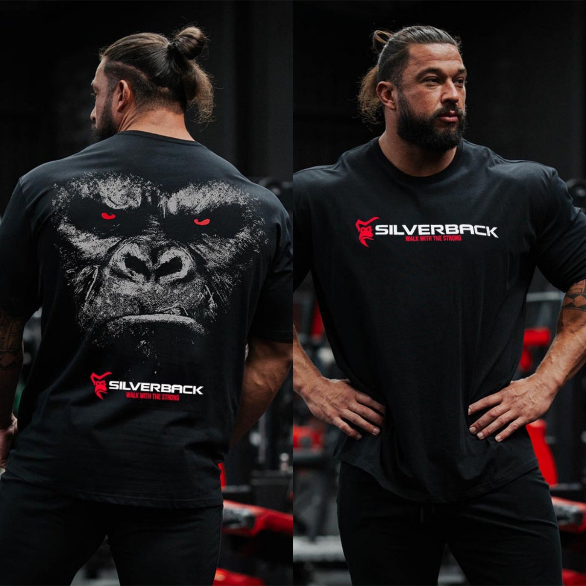 Streetwear Gym Brand - تي شيرت ريديمينشن سيلفرباك للتدريب الرياضي