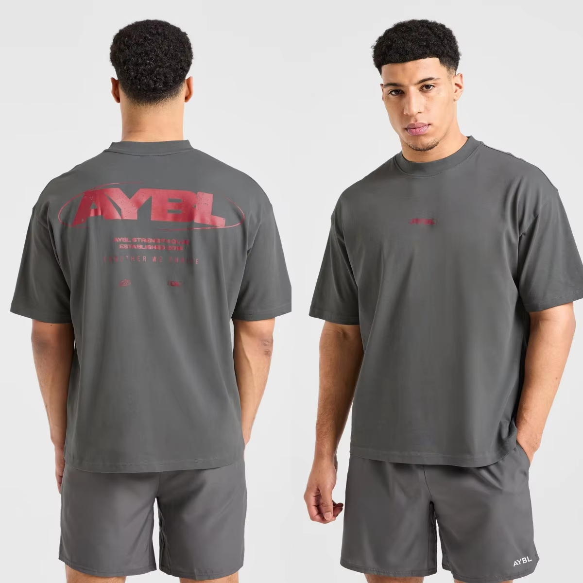 Streetwear Gym Brand - تي شيرت قطني بطبعة شعار جيم