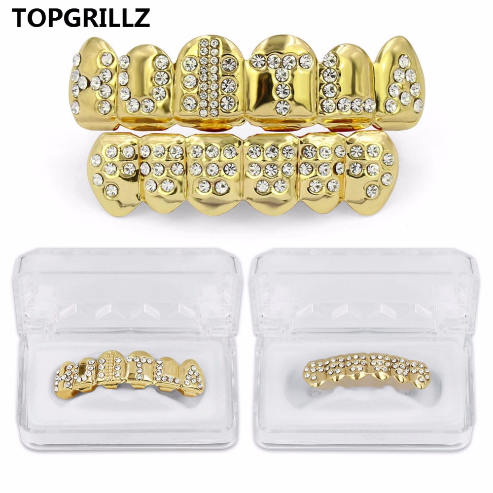 Streetwear Brand Hats - TOPGRILLZ الذهب اللون مطلي مثلج خارج
