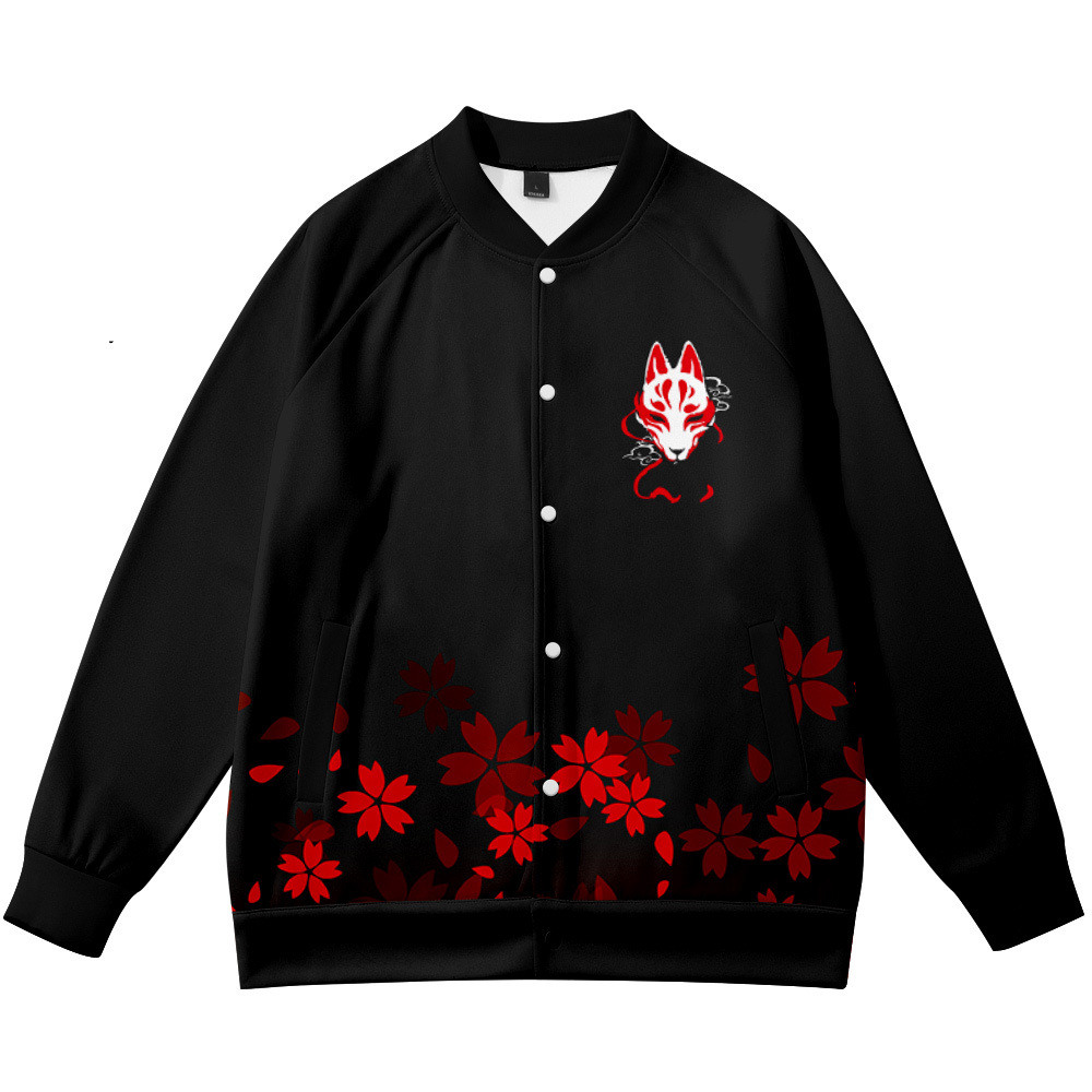 Streetwear Brand Flower - معاطف أنيمي زهرة الثعلب ثلاثية الأبعاد