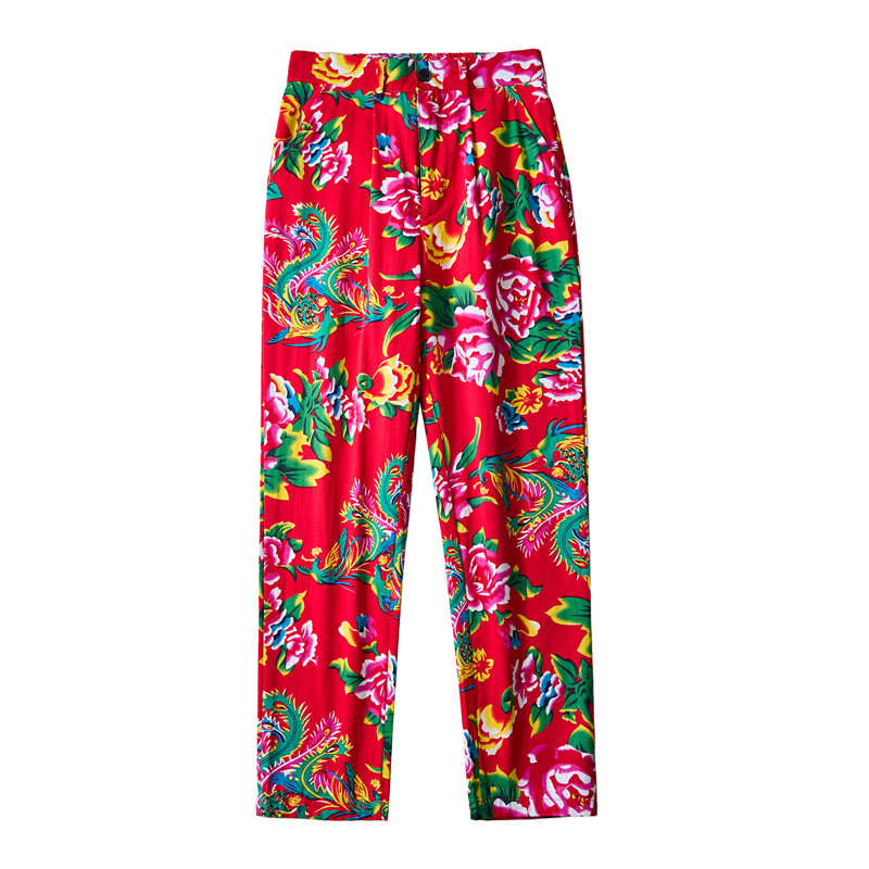 Streetwear Brand Flower - بنطال رياضي رجالي على الطراز الصيني