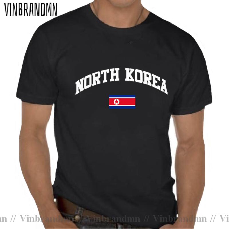 Streetwear Brand Korea - Vinbrandmn كوريا الشمالية العلم الرجال التي