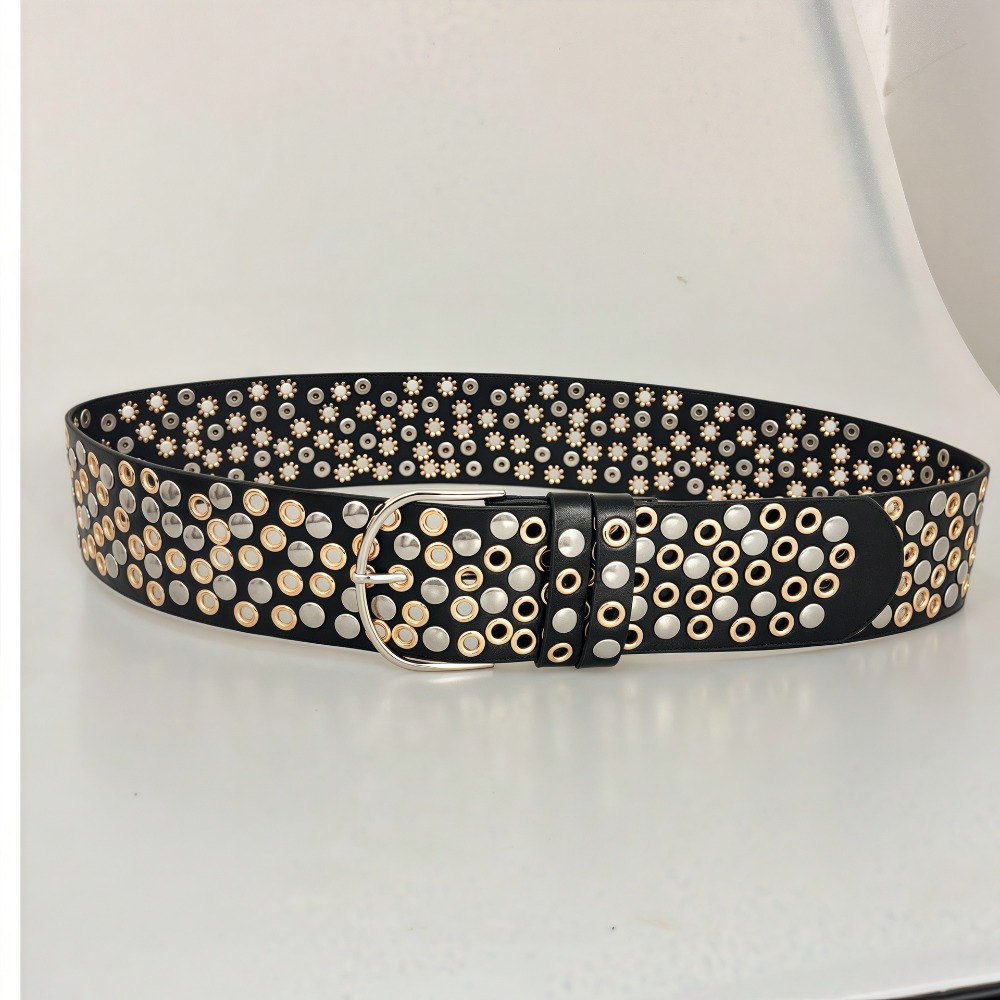 Streetwear Brand Belts - حزام خصر عريض من الجلد الصناعي
