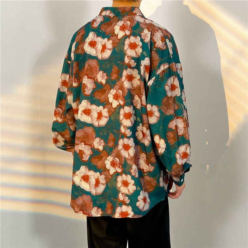 قميص رجالي أنيق بأكمام طويلة م - مراجعة Streetwear Brand Flower وسعره