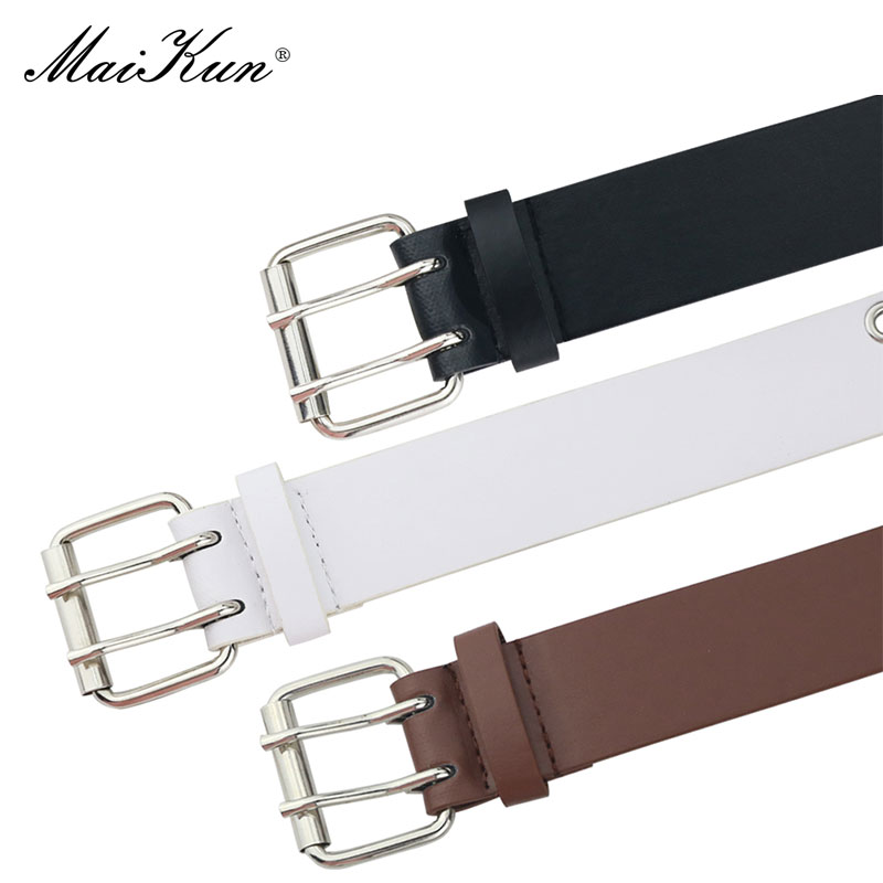MaiKun-حزام جلدي مع مشبك بدبوس - مراجعة Streetwear Brand Belts وسعره