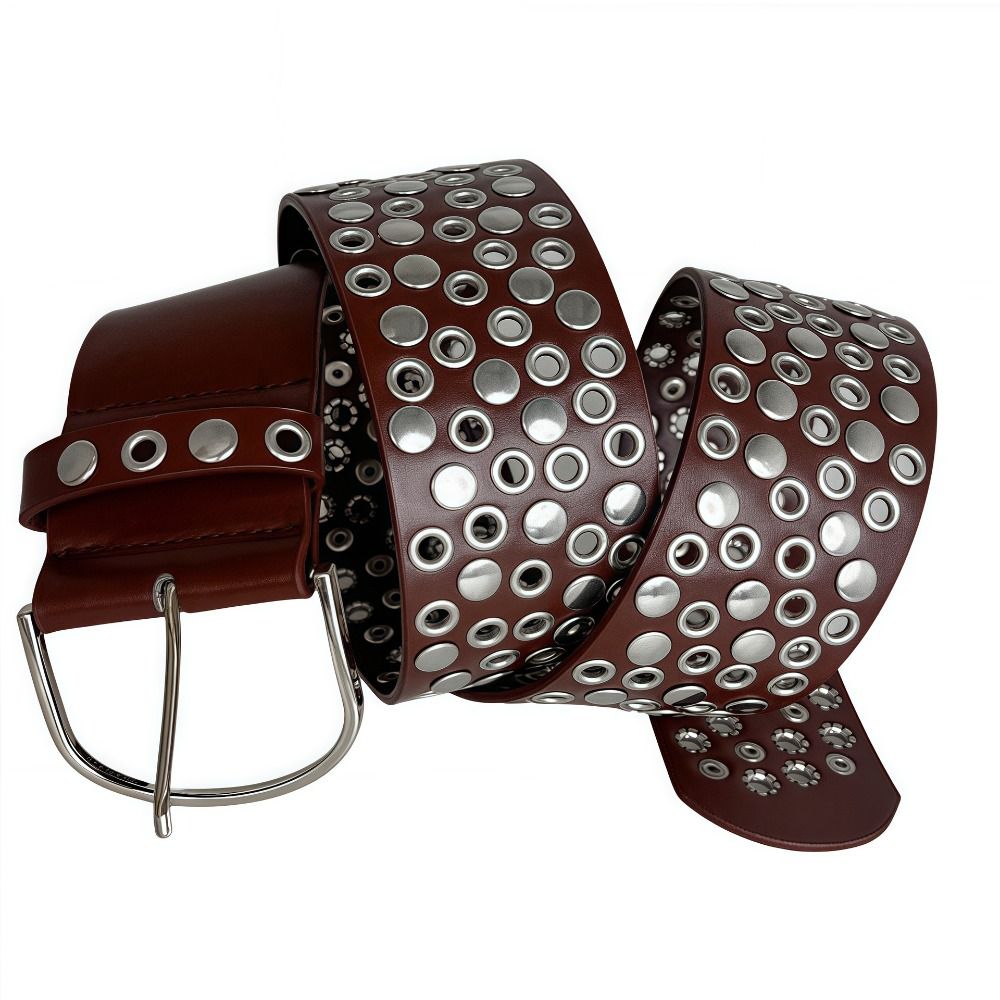 حزام بانك مزود بمسامير وثقوب،  - مراجعة Streetwear Brand Belts وسعره
