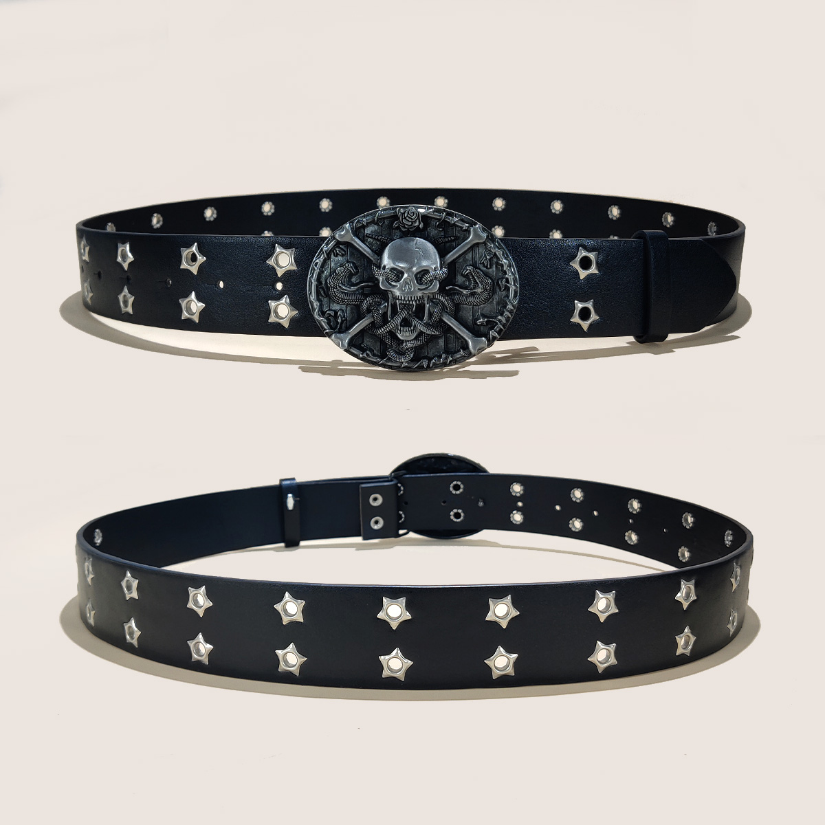 أحزمة رجالية قوطية الراقية الم - مراجعة Streetwear Brand Belts وسعره