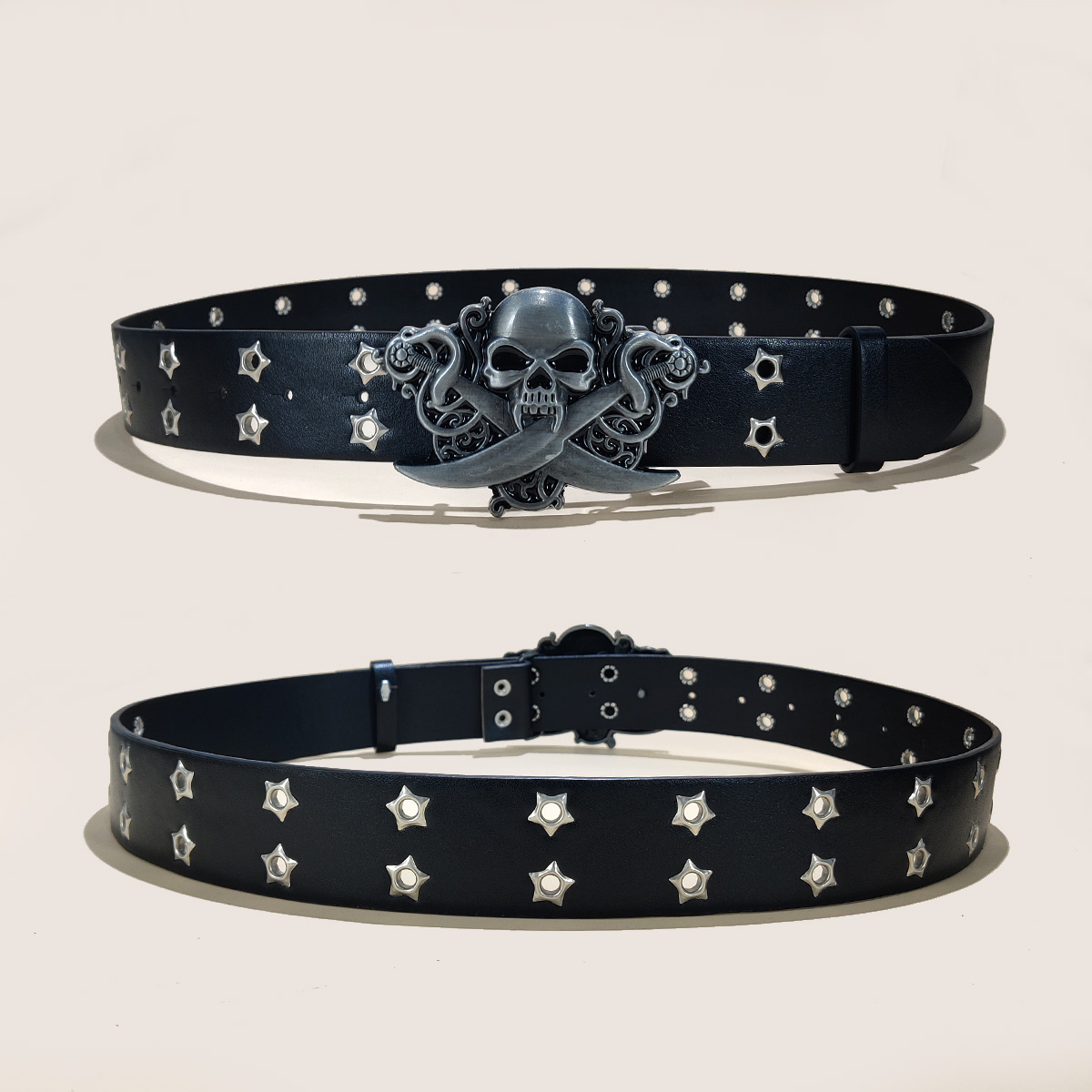 أحزمة رجالية قوطية الراقية الم - مراجعة Streetwear Brand Belts وسعره
