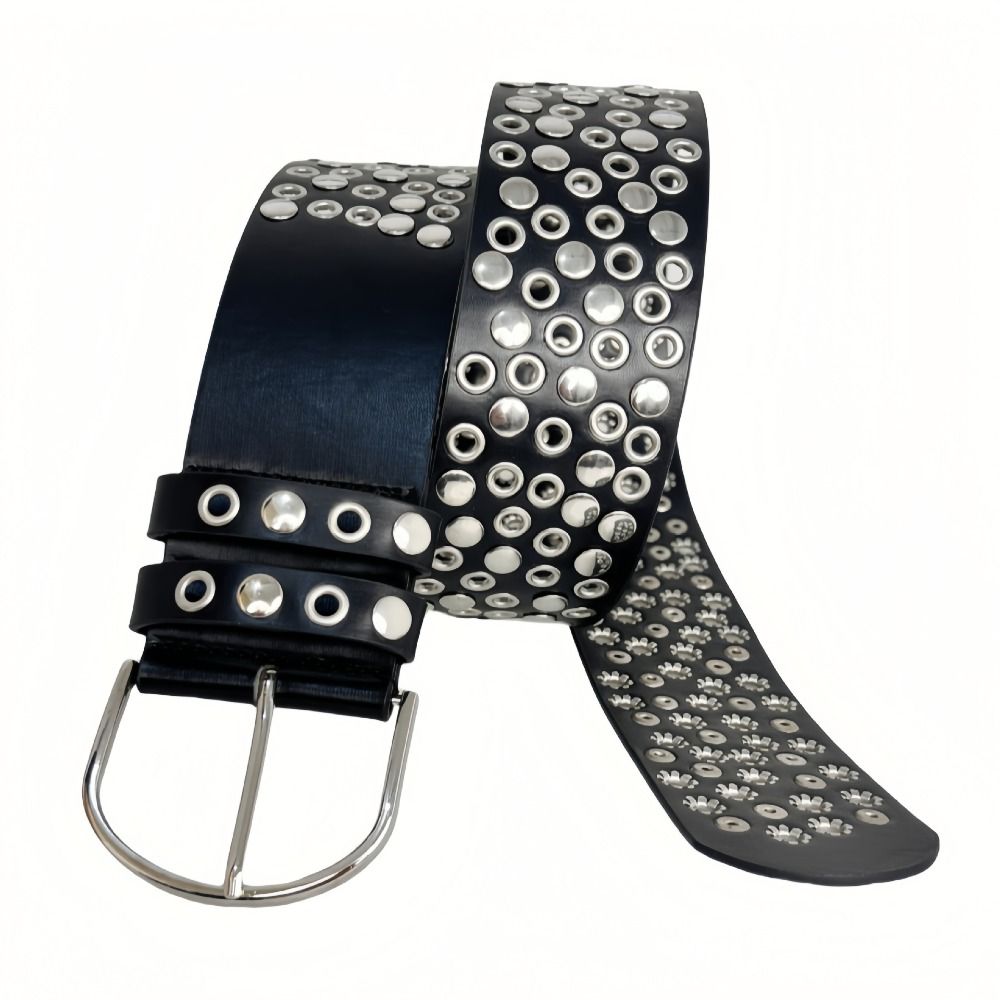 حزام بمسامير وثقوب مفرغة بأسلو - مراجعة Streetwear Brand Belts وسعره
